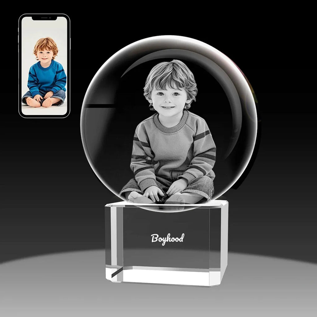Custom 2D Photo Crystal Ball