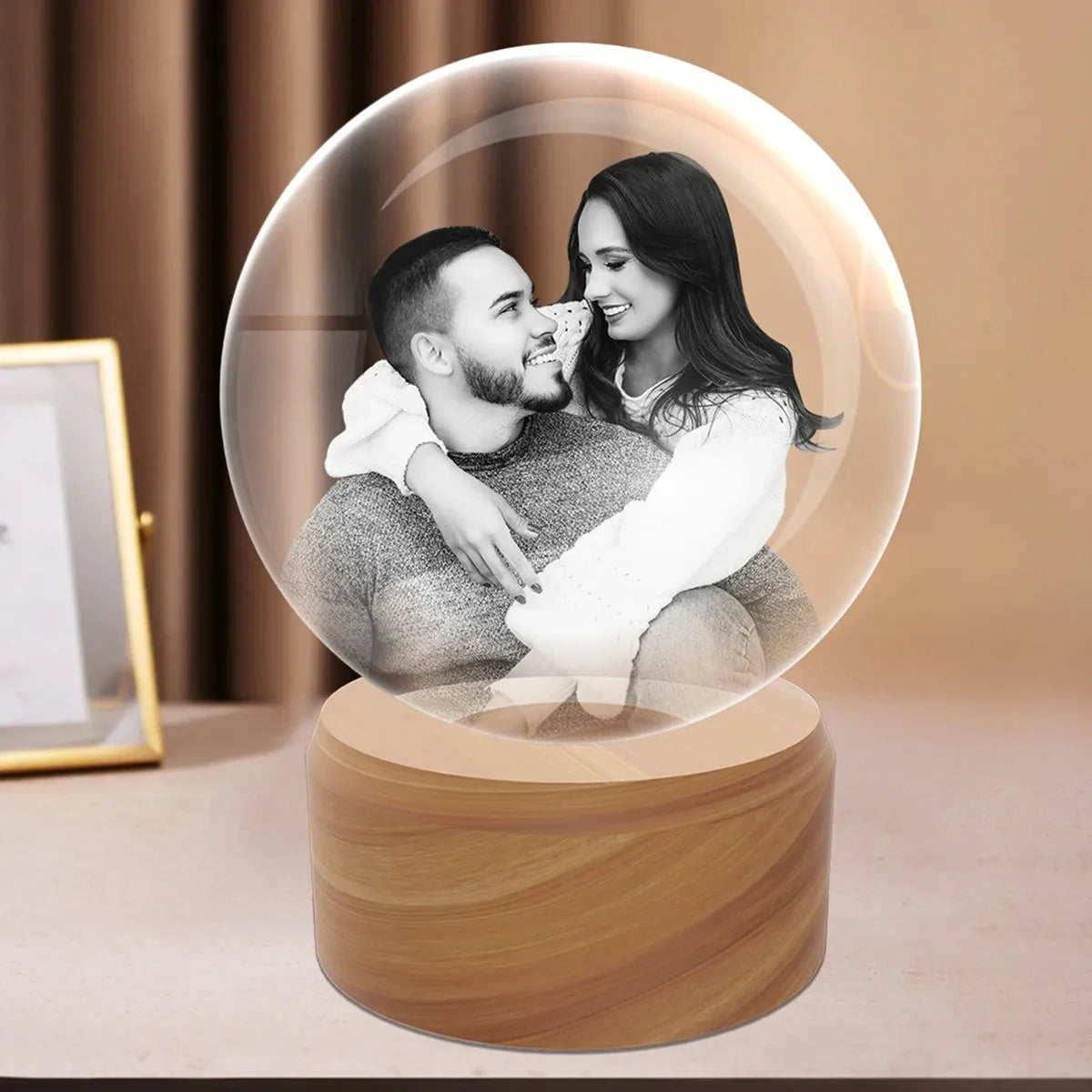 Custom 2D Photo Crystal Ball